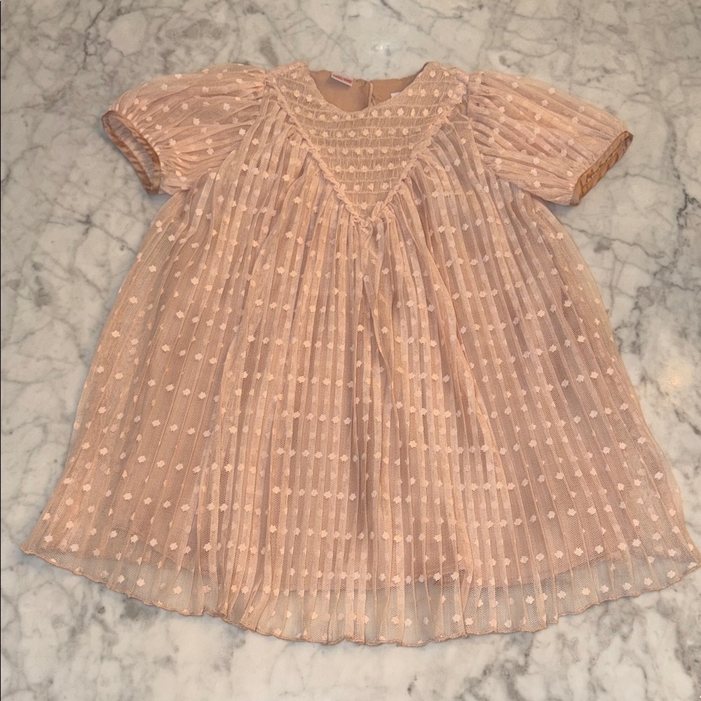 Zara Blush Nude Pink Dress 3/4Y